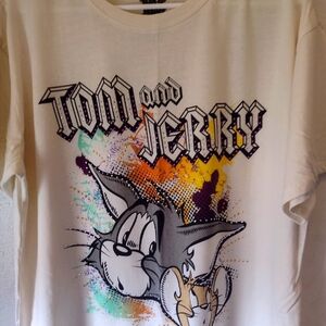 Tom N Jerry, Women's Xlg T-shirt,w EARRINGS & FREE THANK YOU GIFT